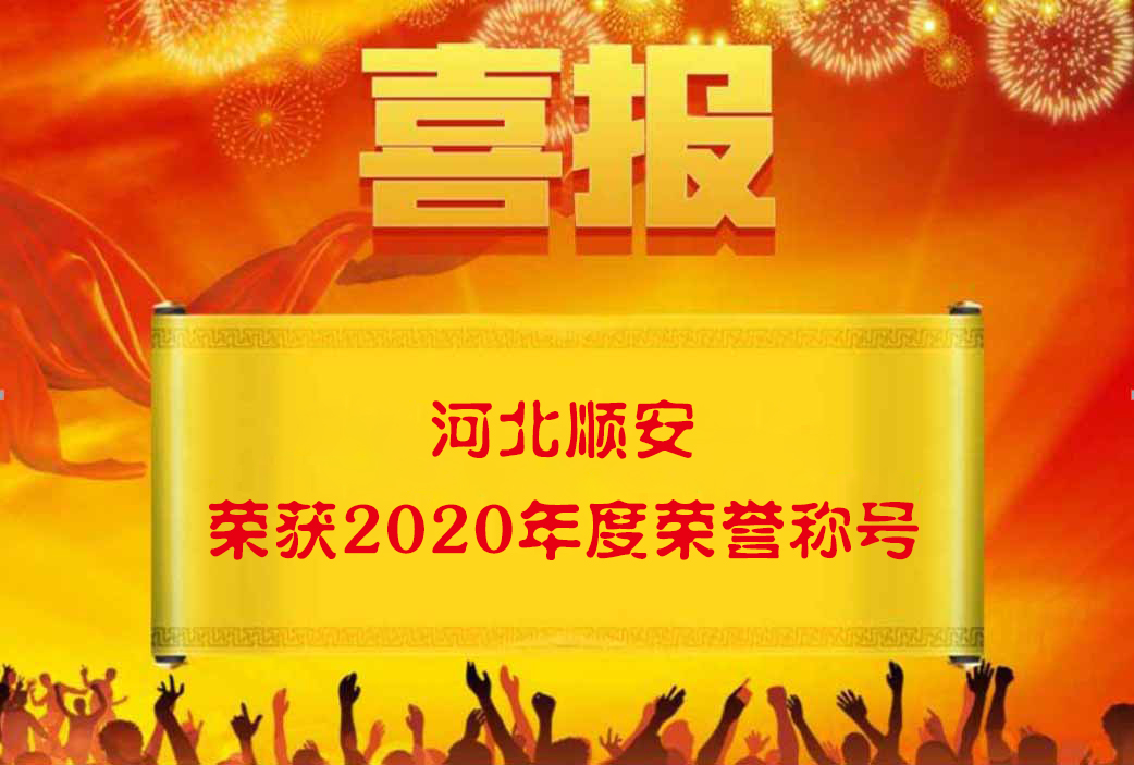 河北顺安荣获2020年度市级表彰殊荣